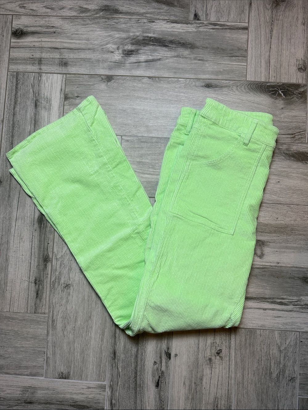 Women’s Hammies Light Green Corduroy Bell Bottoms